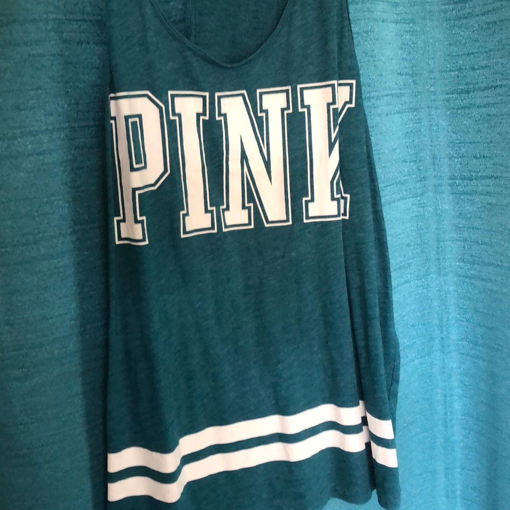 Pink Victoria secret teal tank